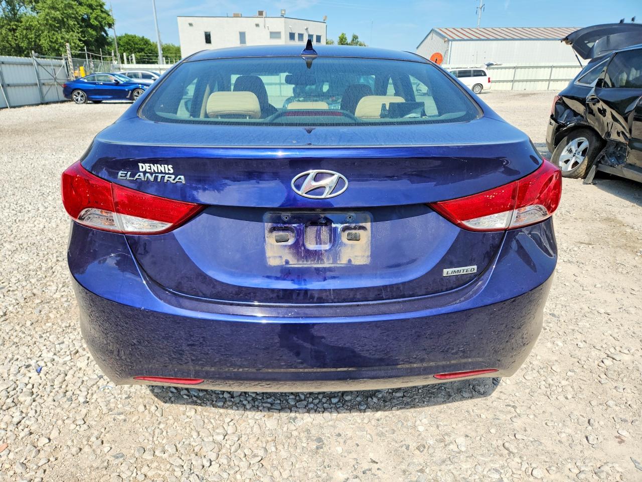 2013 Hyundai Elantra Limited Синий vin: 5NPDH4AE6DH277076
