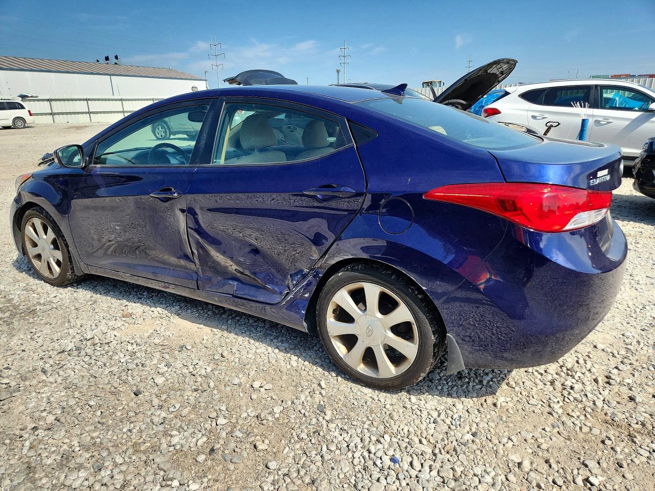 2013 Hyundai Elantra Limited Синий vin: 5NPDH4AE6DH277076