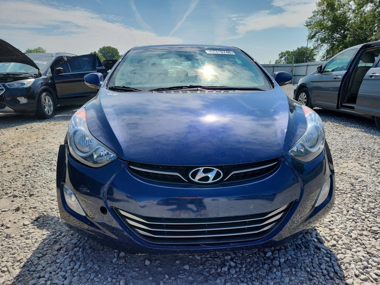 2013 Hyundai Elantra Limited Синий vin: 5NPDH4AE6DH277076