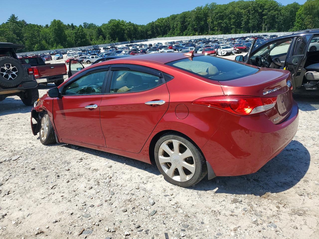 2013 Hyundai Elantra Limited Red vin: 5NPDH4AE6DH277420