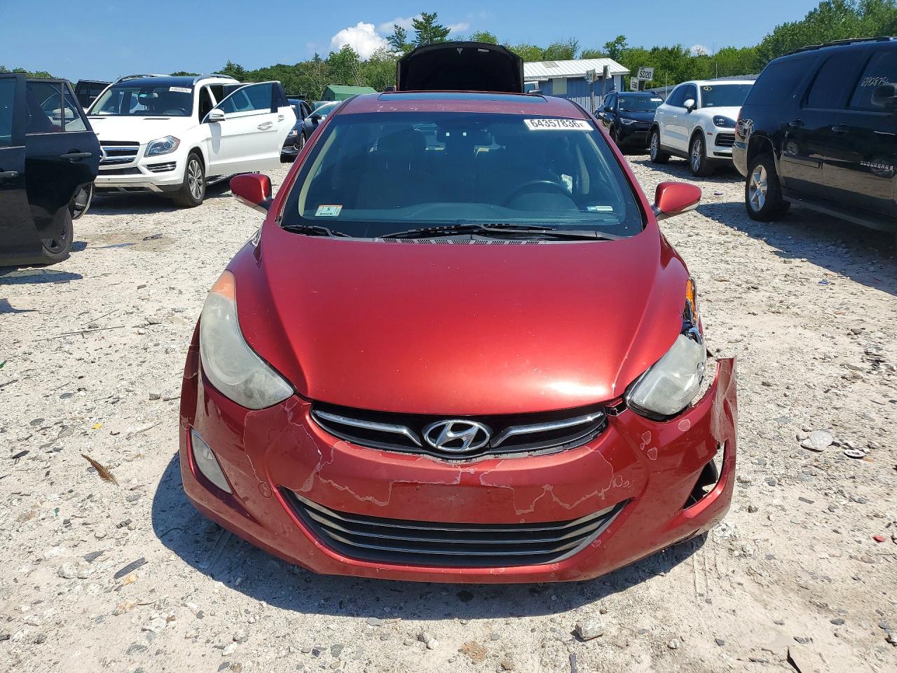2013 Hyundai Elantra Limited Red vin: 5NPDH4AE6DH277420