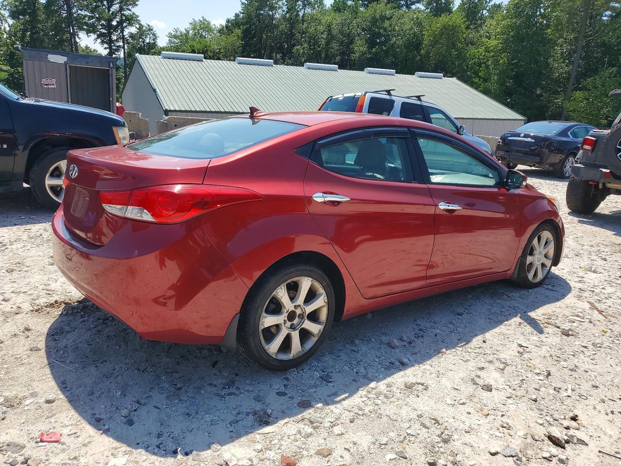 2013 Hyundai Elantra Limited Red vin: 5NPDH4AE6DH277420