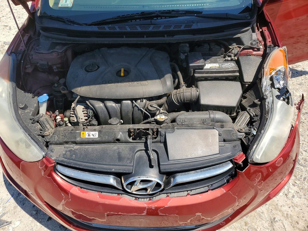2013 Hyundai Elantra Limited Red vin: 5NPDH4AE6DH277420