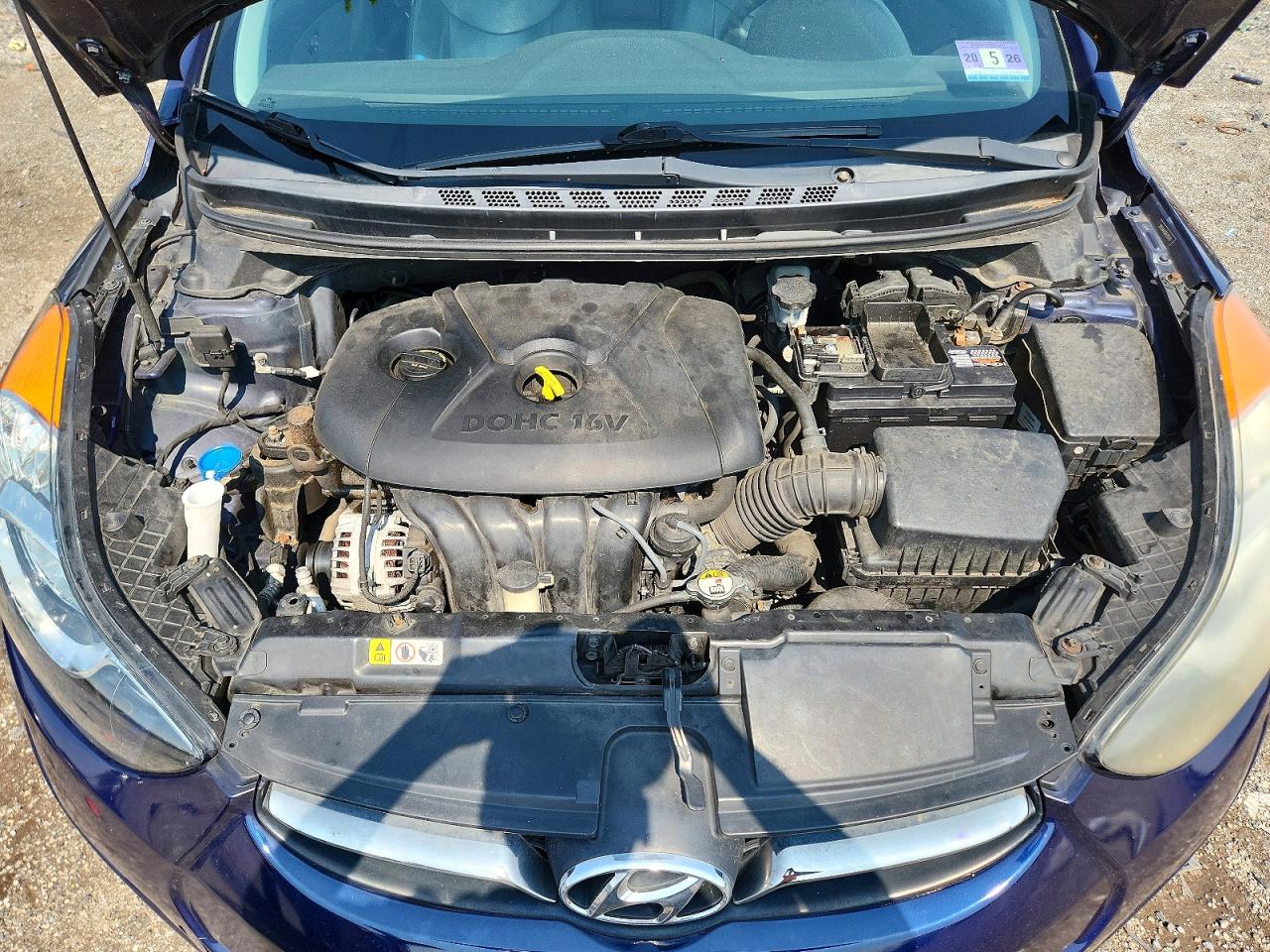 2013 Hyundai Elantra Limited Blue vin: 5NPDH4AE6DH280169