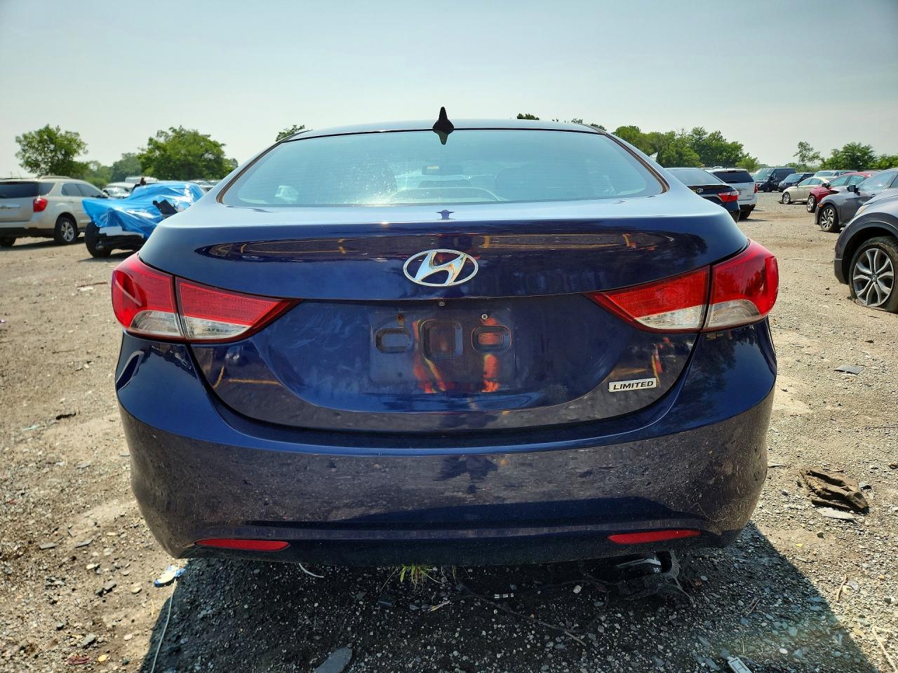 2013 Hyundai Elantra Limited Blue vin: 5NPDH4AE6DH280169