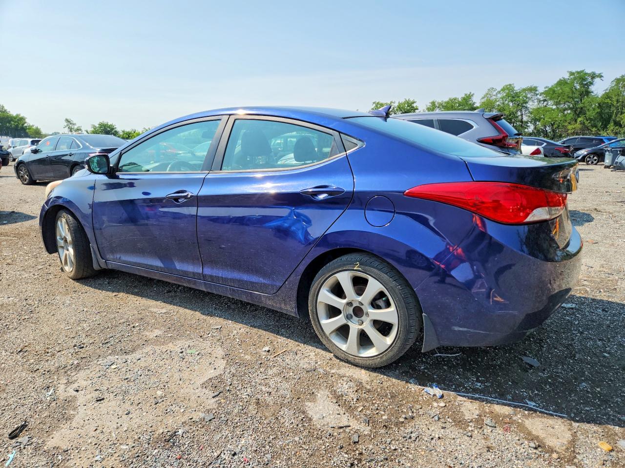 2013 Hyundai Elantra Limited Blue vin: 5NPDH4AE6DH280169