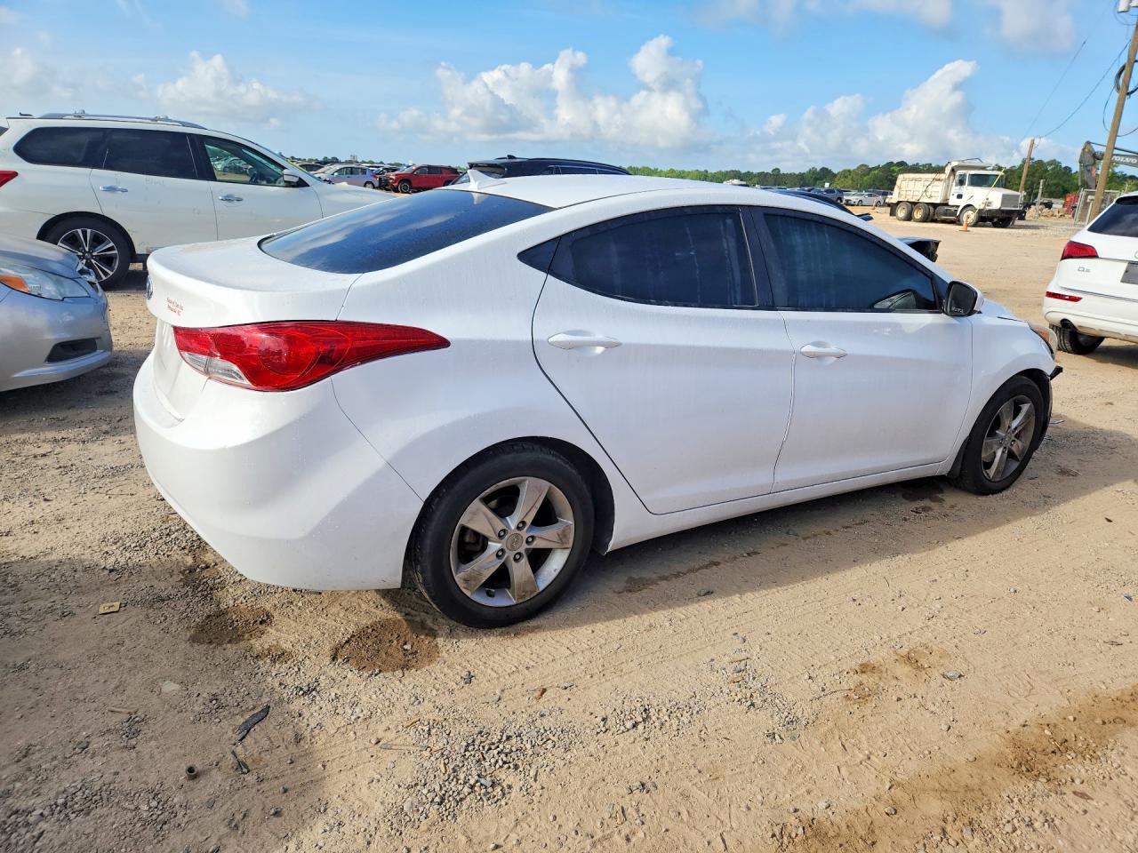 2013 Hyundai Elantra Gls White vin: 5NPDH4AE6DH285601
