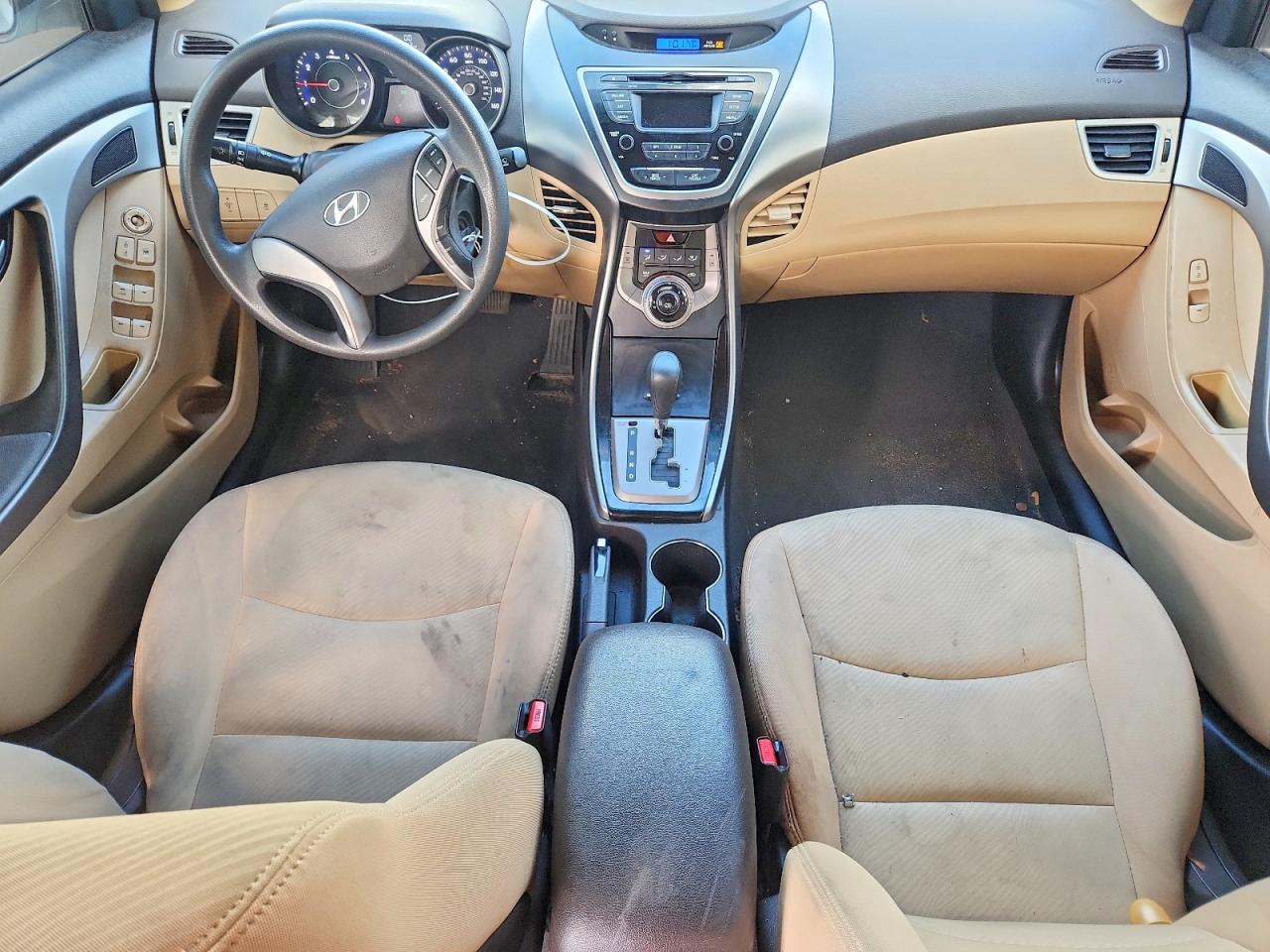 2013 Hyundai Elantra Gls White vin: 5NPDH4AE6DH285601