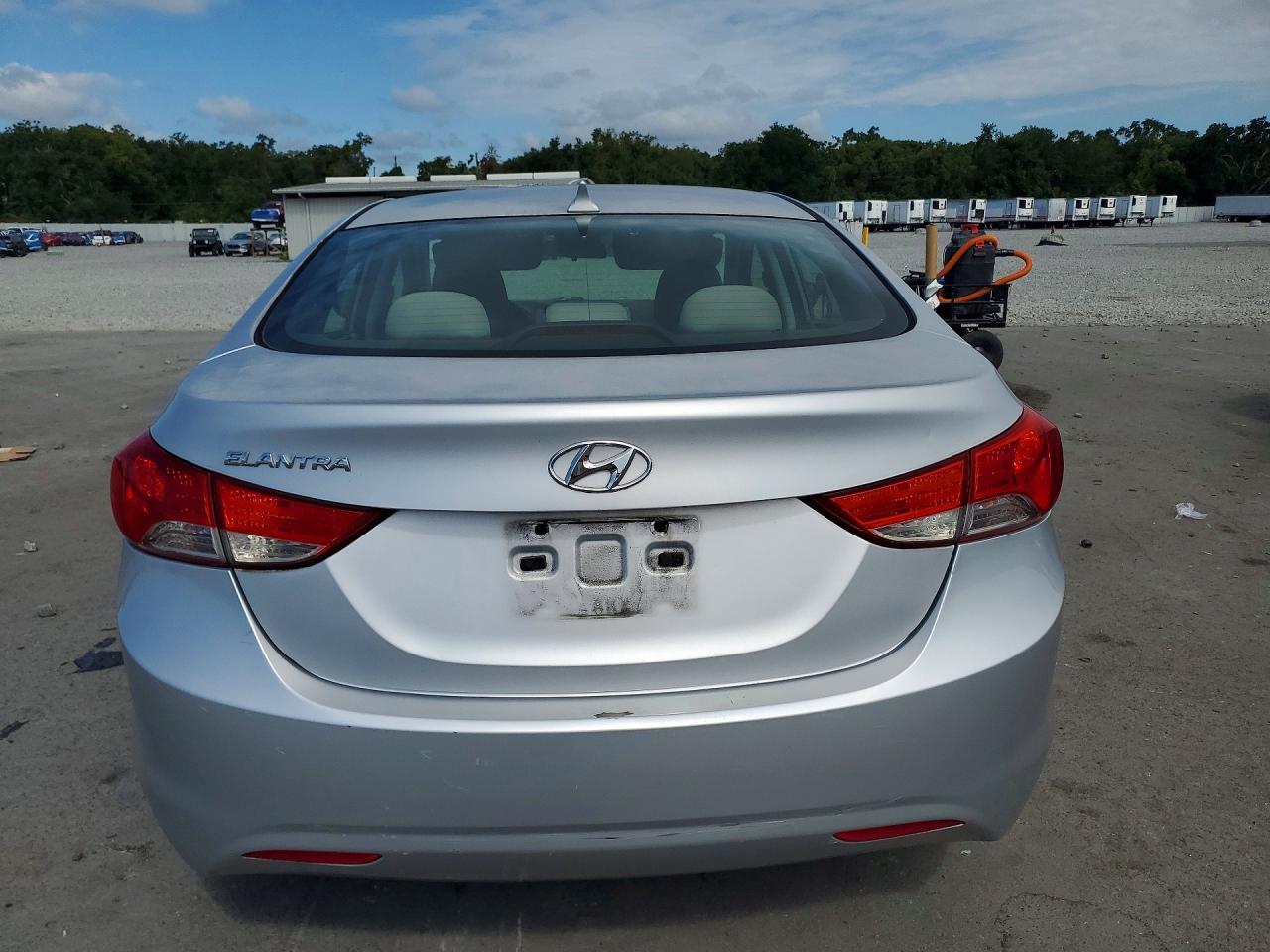 2013 Hyundai Elantra Gls Silver vin: 5NPDH4AE6DH286196