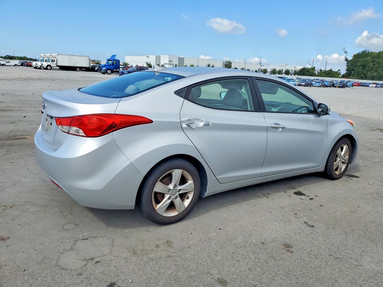 2013 Hyundai Elantra Gls Silver vin: 5NPDH4AE6DH286196