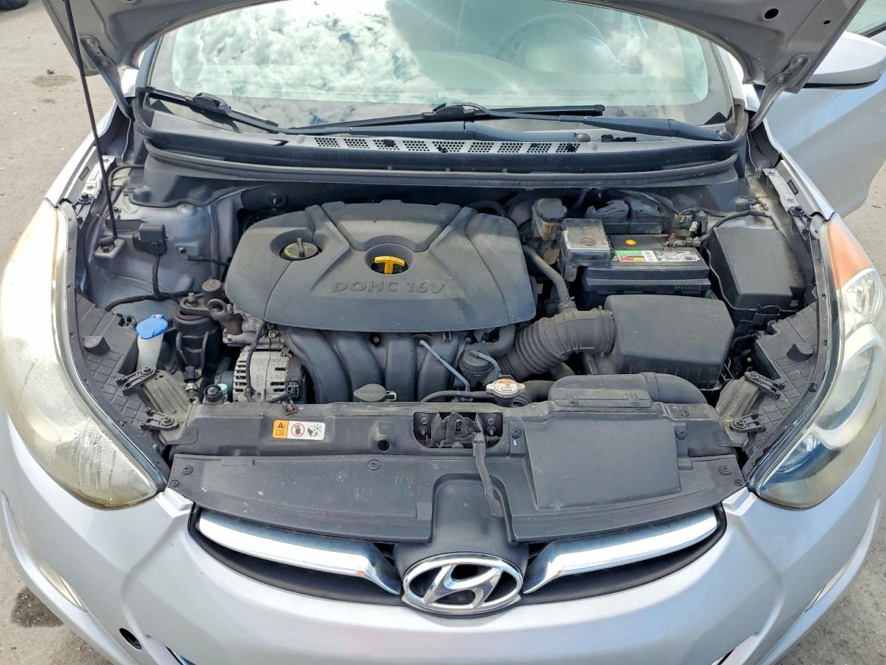 2013 Hyundai Elantra Gls Silver vin: 5NPDH4AE6DH286196
