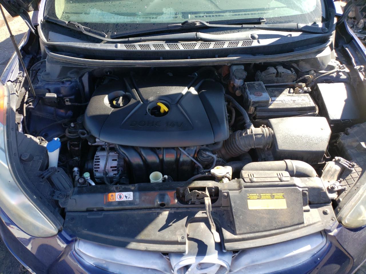 2013 Hyundai Elantra Gls Blue vin: 5NPDH4AE6DH287218