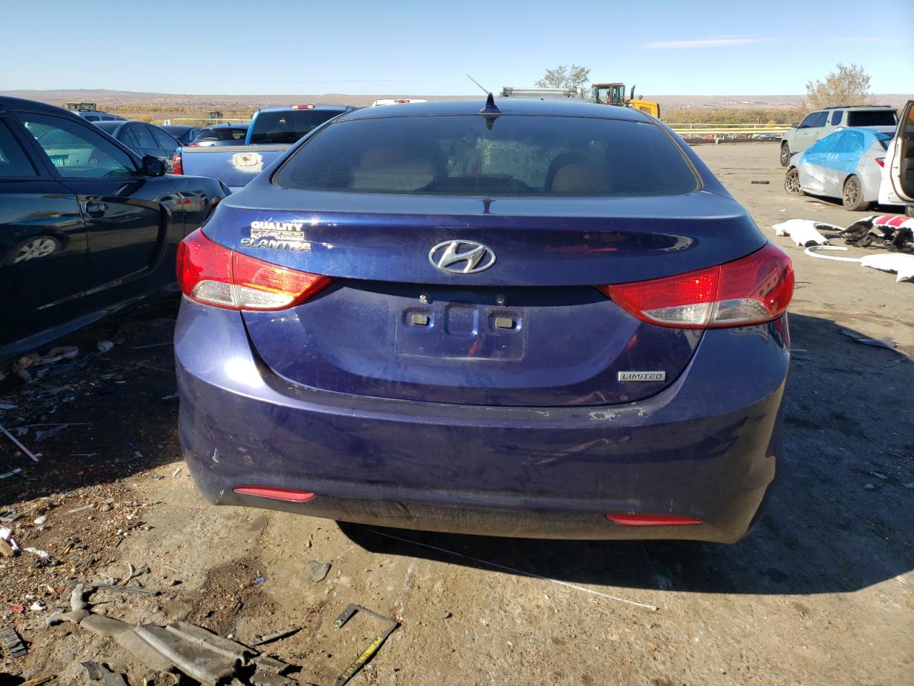 2013 Hyundai Elantra Gls Blue vin: 5NPDH4AE6DH287218
