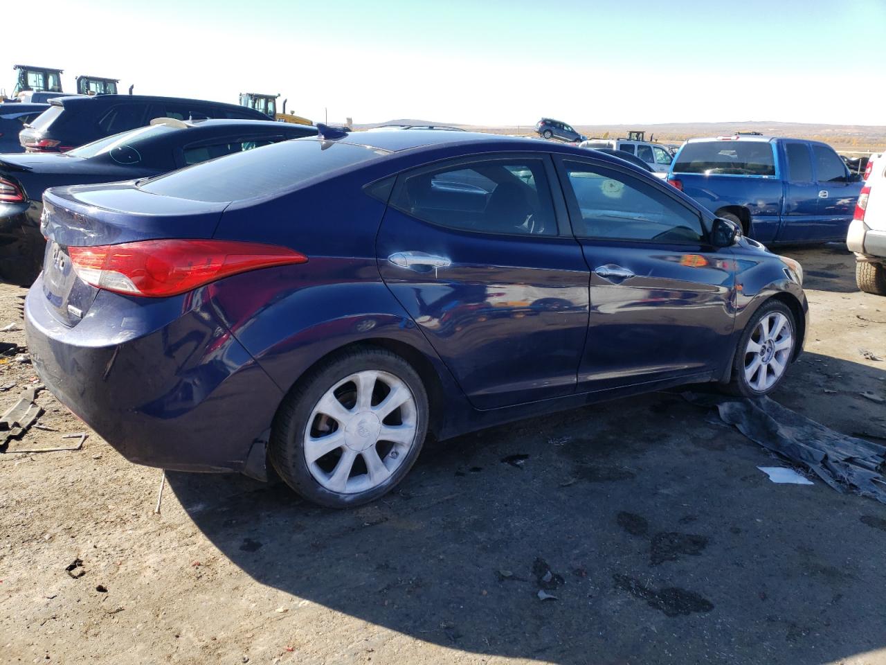 2013 Hyundai Elantra Gls Blue vin: 5NPDH4AE6DH287218