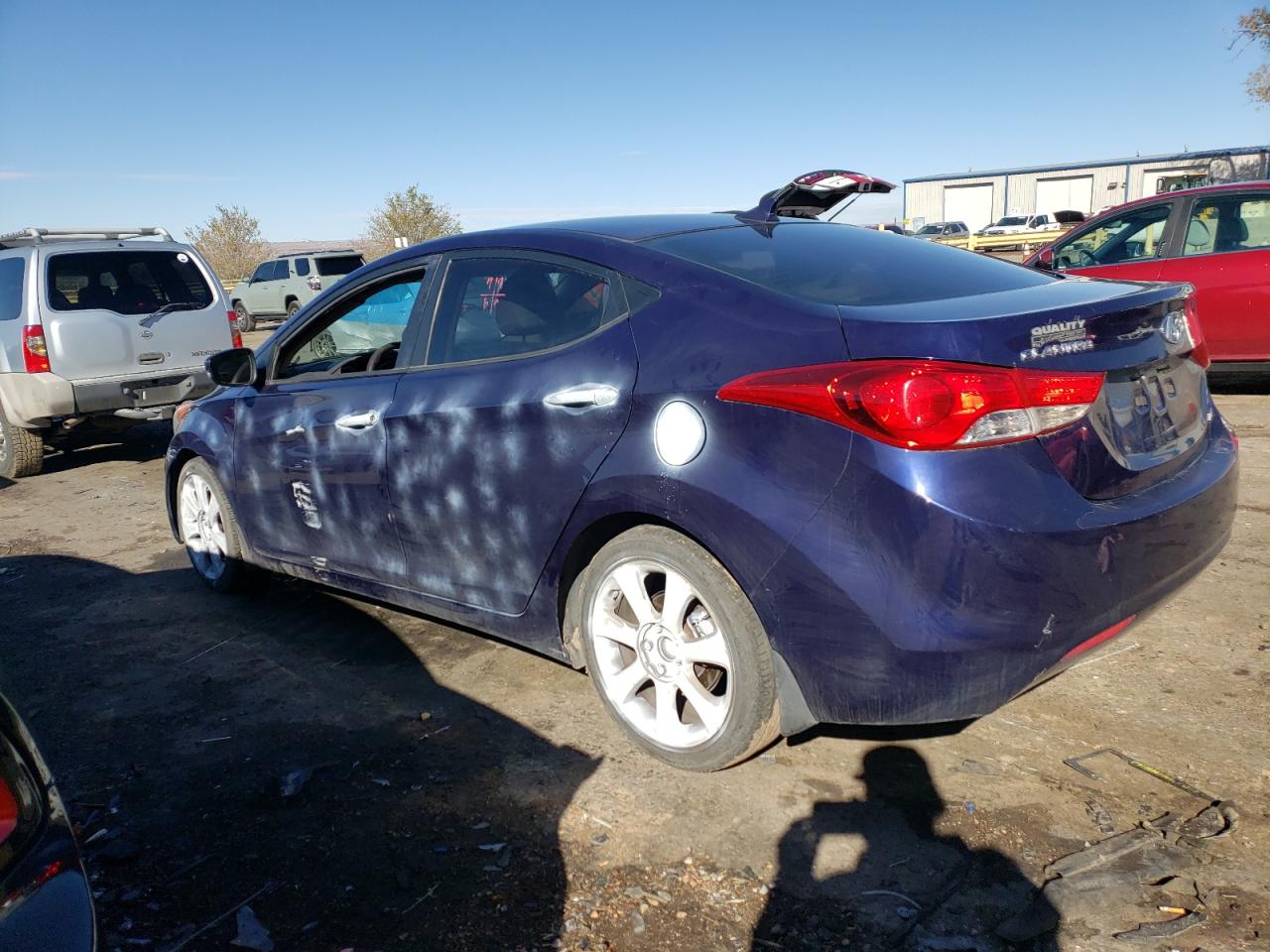 2013 Hyundai Elantra Gls Blue vin: 5NPDH4AE6DH287218