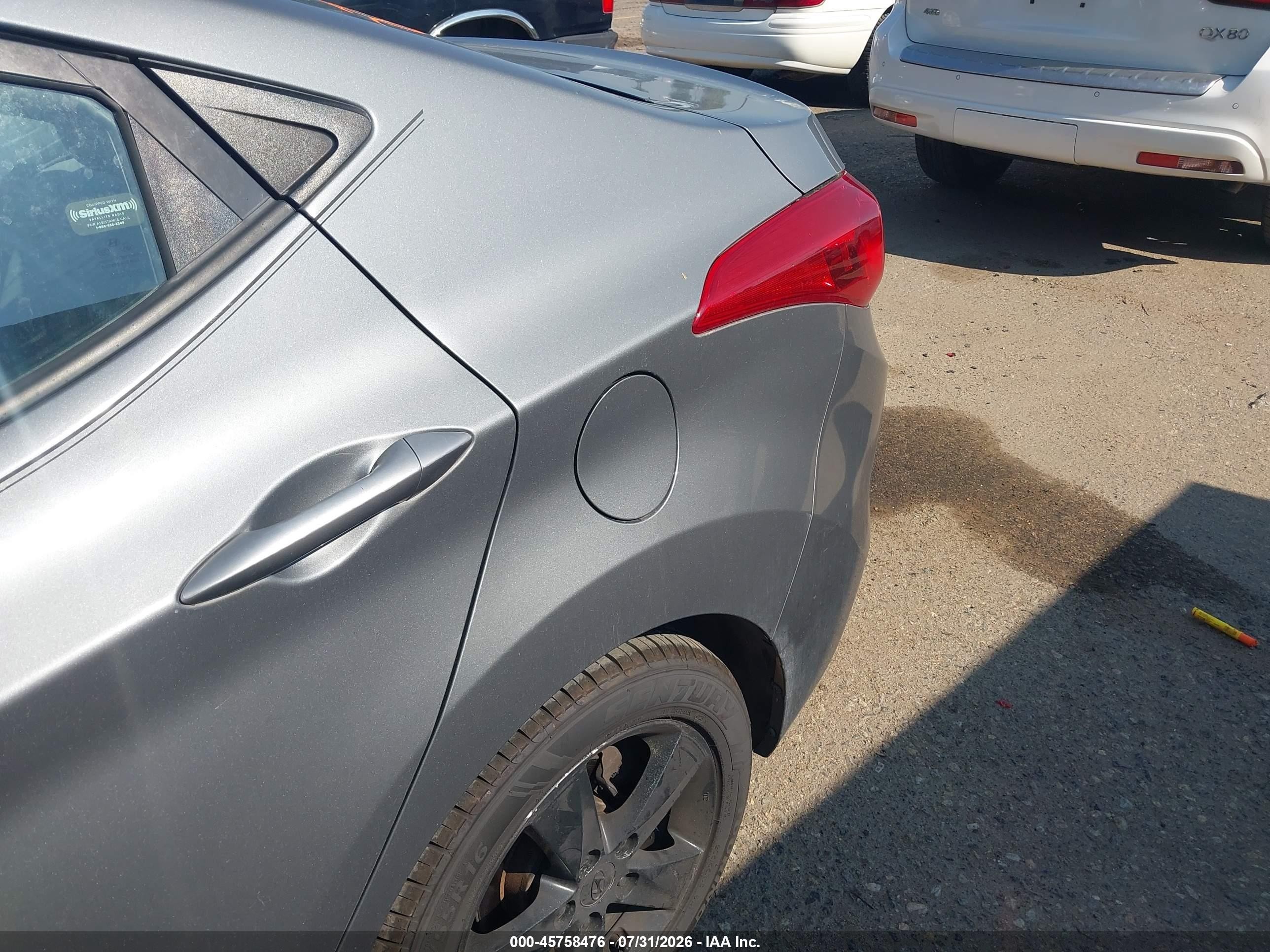 2013 Hyundai Elantra Gls Gray vin: 5NPDH4AE6DH289857