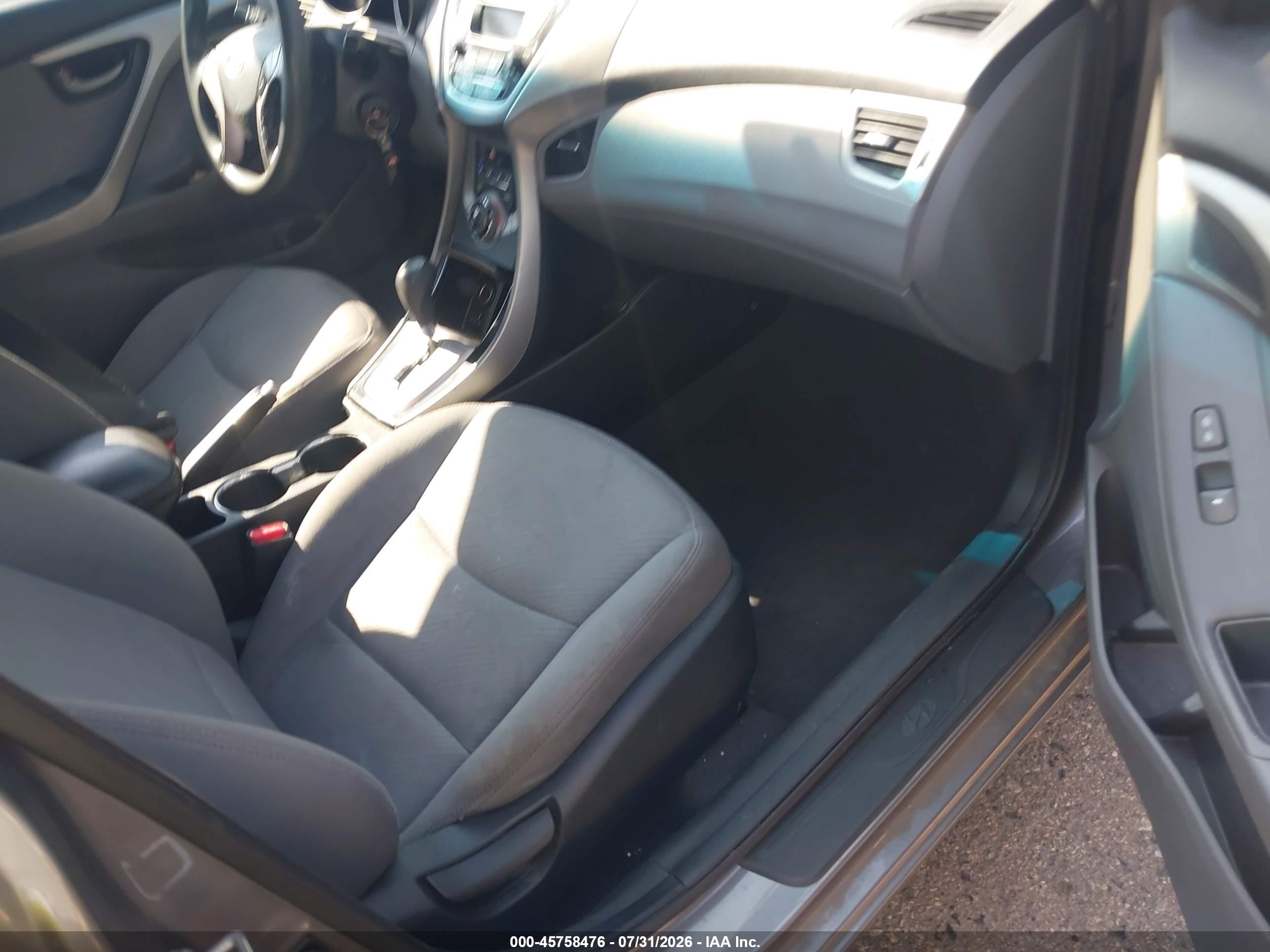 2013 Hyundai Elantra Gls Gray vin: 5NPDH4AE6DH289857