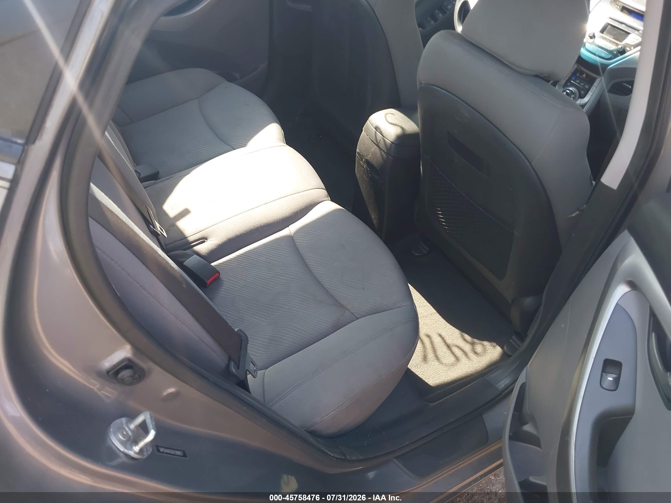2013 Hyundai Elantra Gls Gray vin: 5NPDH4AE6DH289857