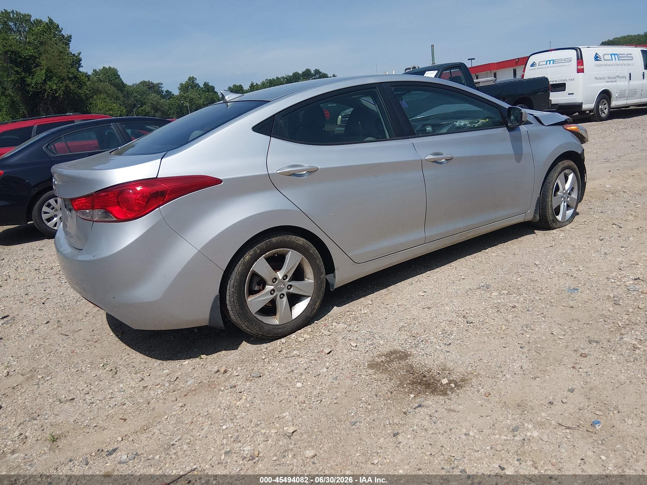 2013 Hyundai Elantra Gls Silver vin: 5NPDH4AE6DH292032