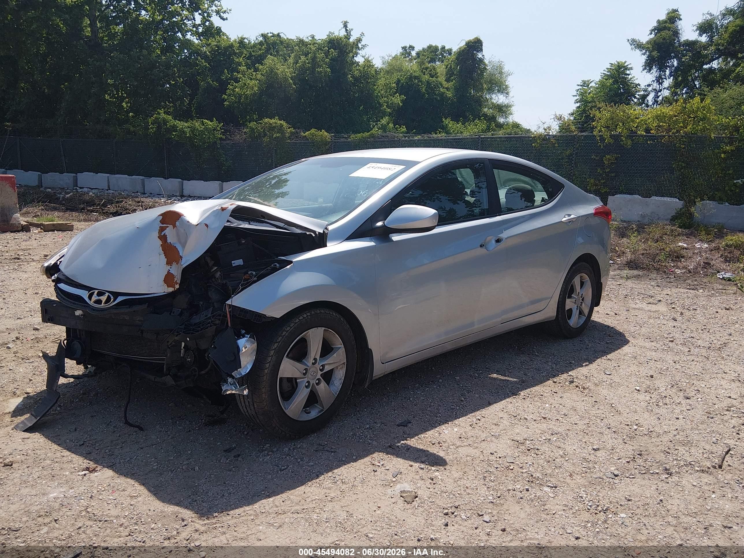 2013 Hyundai Elantra Gls Silver vin: 5NPDH4AE6DH292032