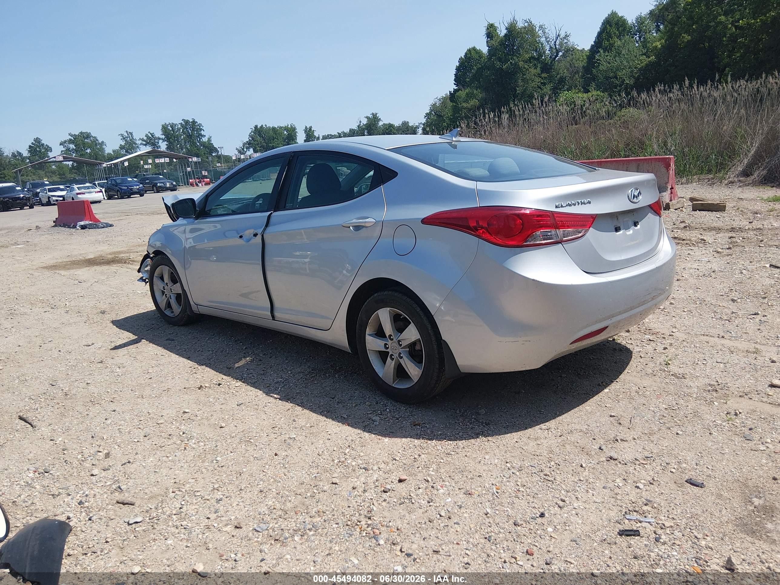 2013 Hyundai Elantra Gls Silver vin: 5NPDH4AE6DH292032