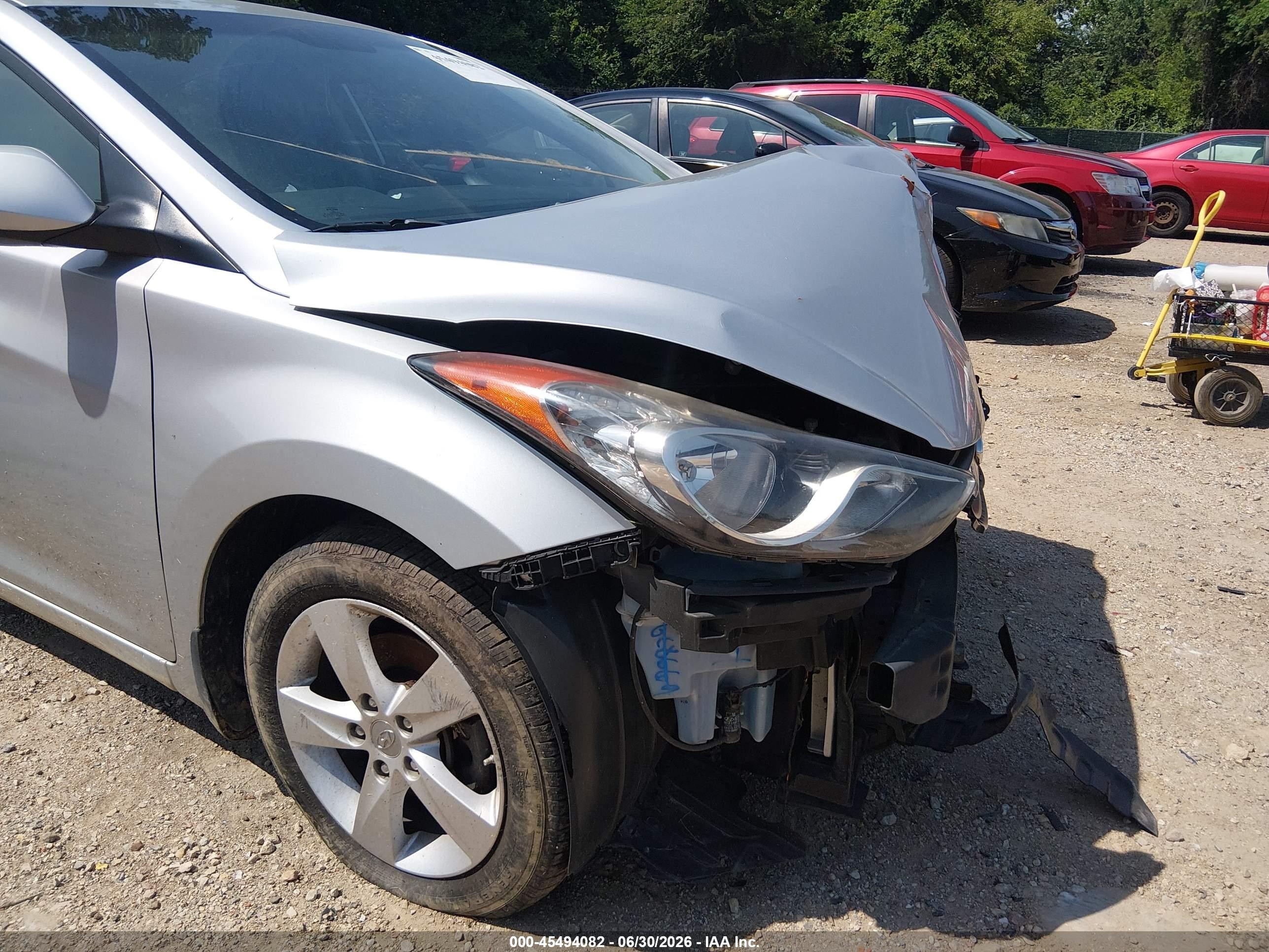 2013 Hyundai Elantra Gls Silver vin: 5NPDH4AE6DH292032