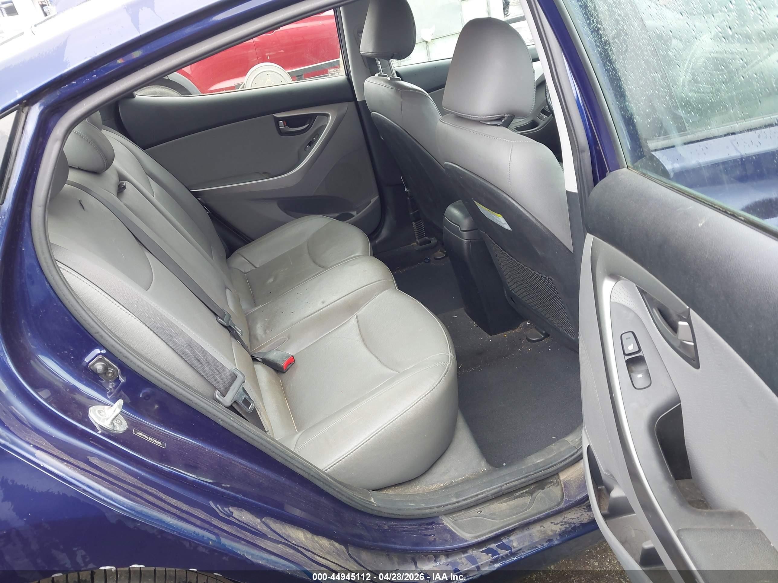 2013 Hyundai Elantra Limited Blue vin: 5NPDH4AE6DH299935
