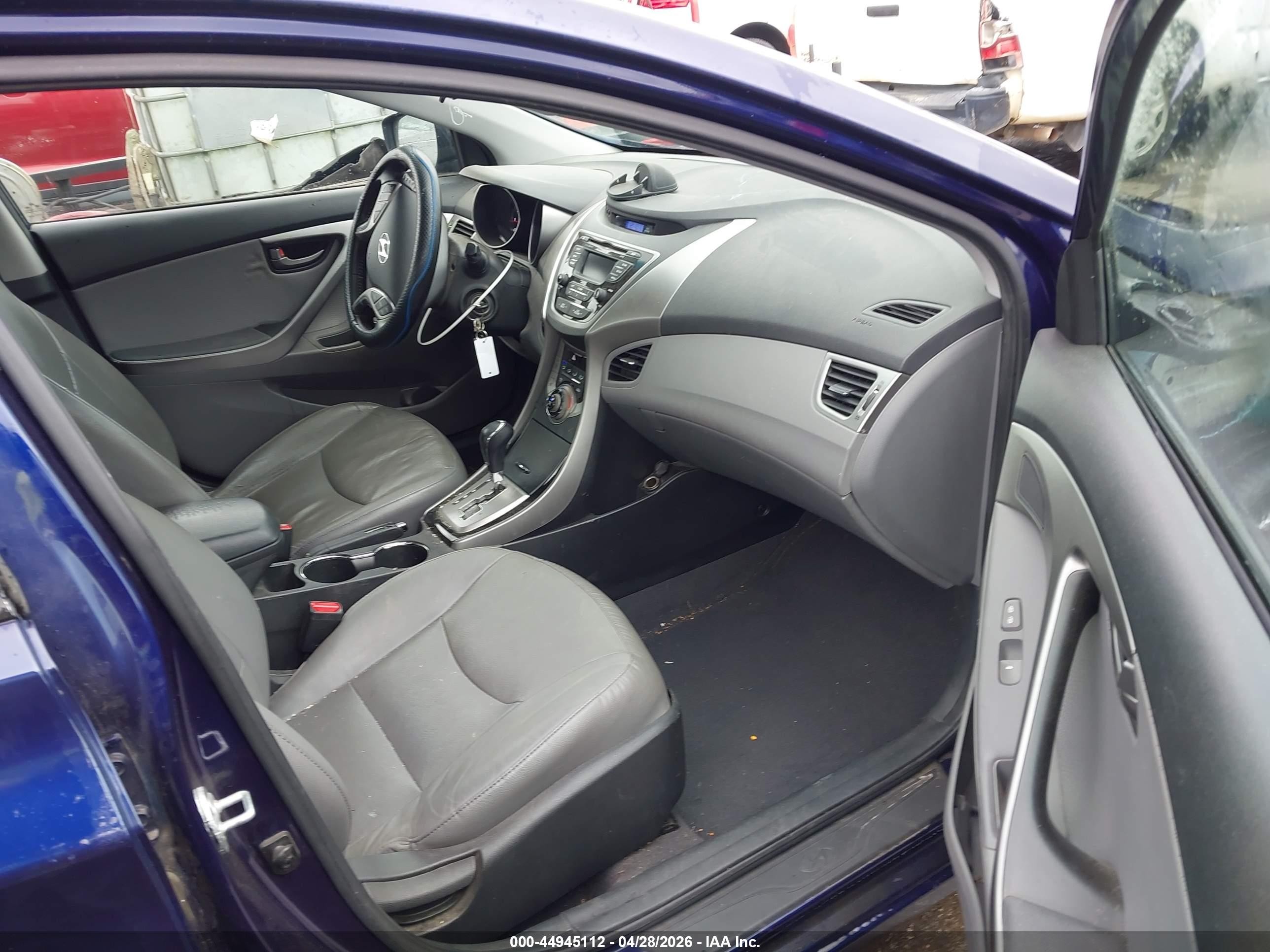 2013 Hyundai Elantra Limited Blue vin: 5NPDH4AE6DH299935