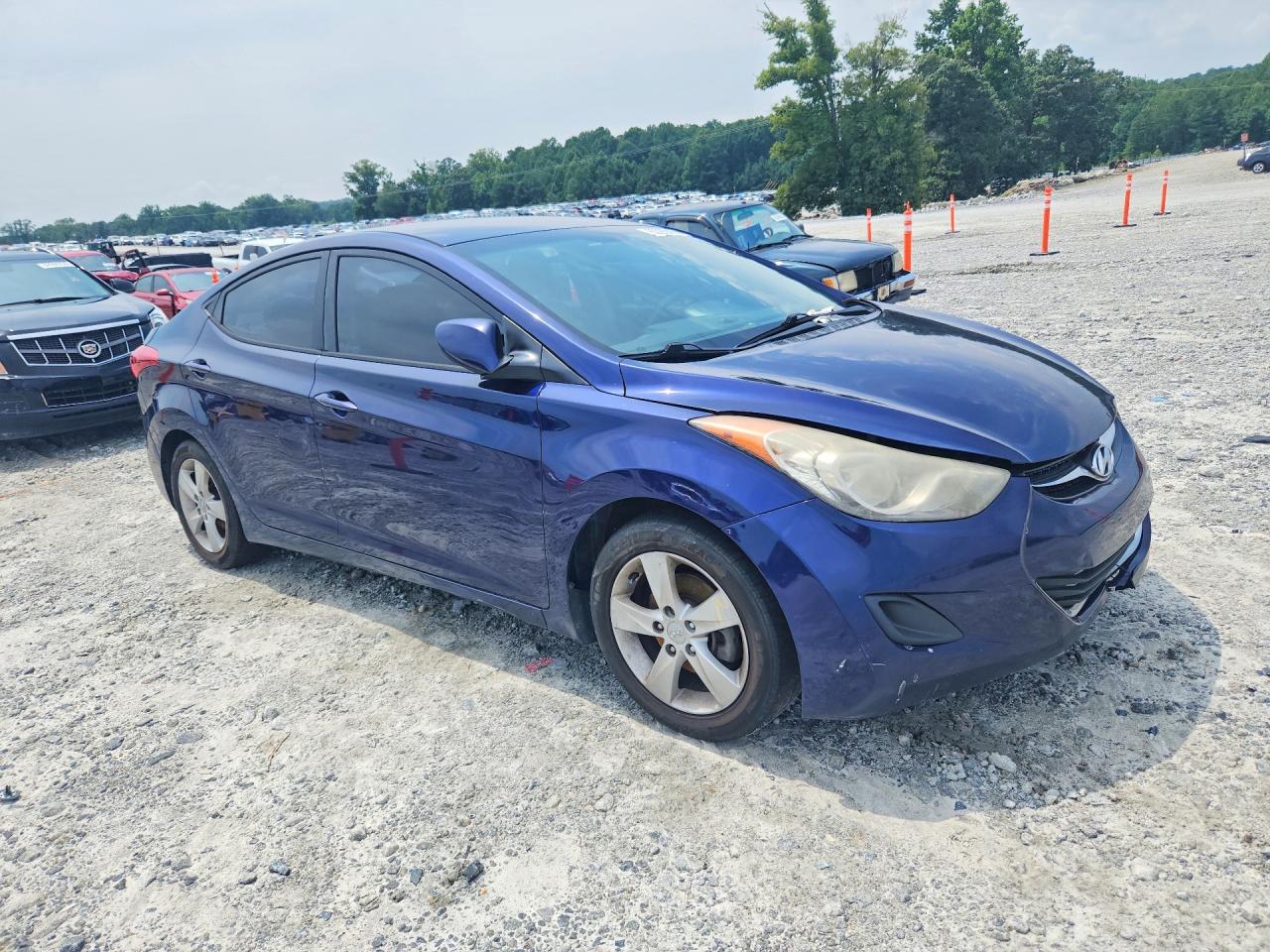 2013 Hyundai Elantra Gls Blue vin: 5NPDH4AE6DH301540