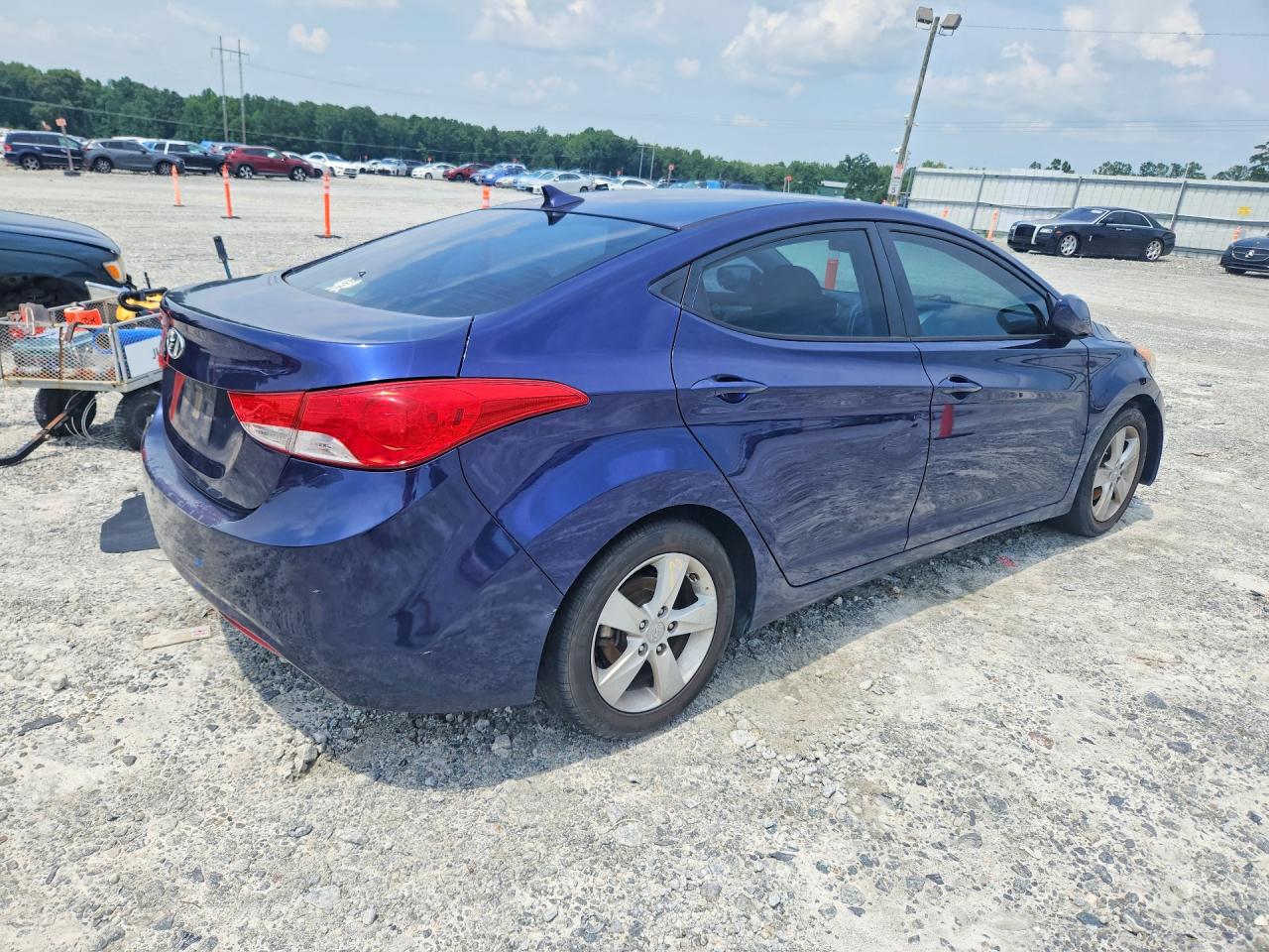 2013 Hyundai Elantra Gls Blue vin: 5NPDH4AE6DH301540