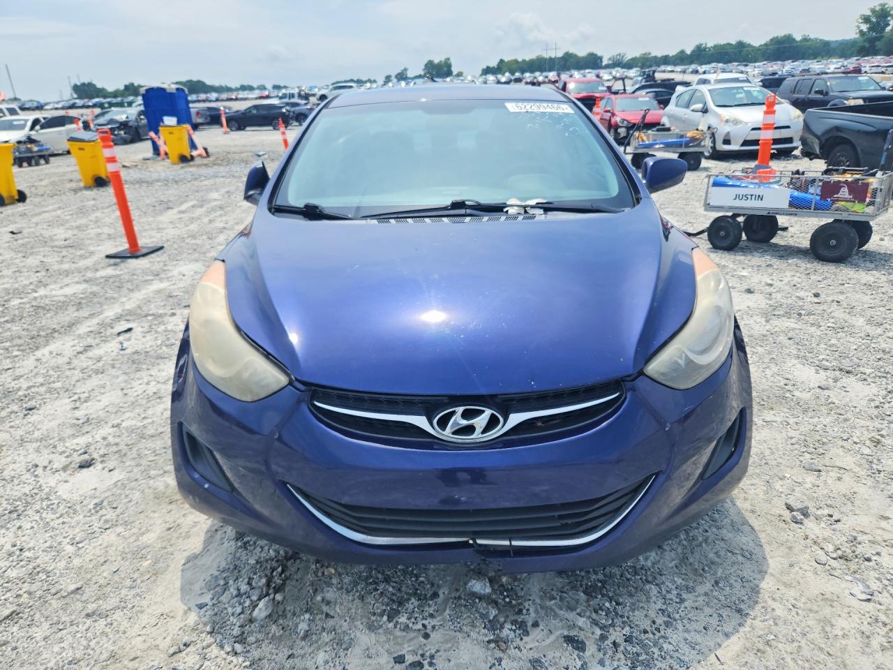 2013 Hyundai Elantra Gls Blue vin: 5NPDH4AE6DH301540