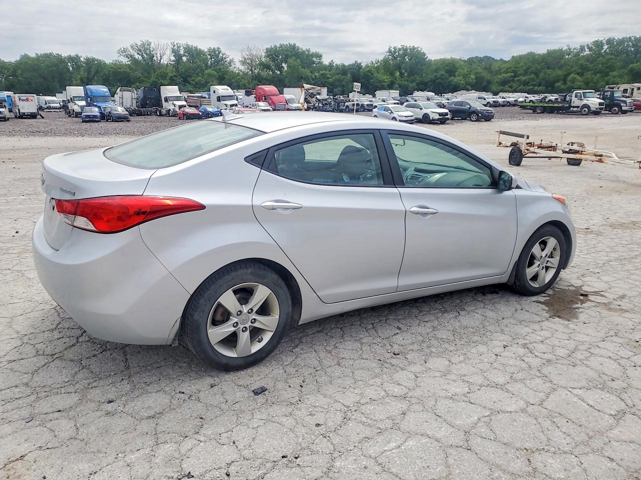 2013 Hyundai Elantra Gls Silver vin: 5NPDH4AE6DH306432