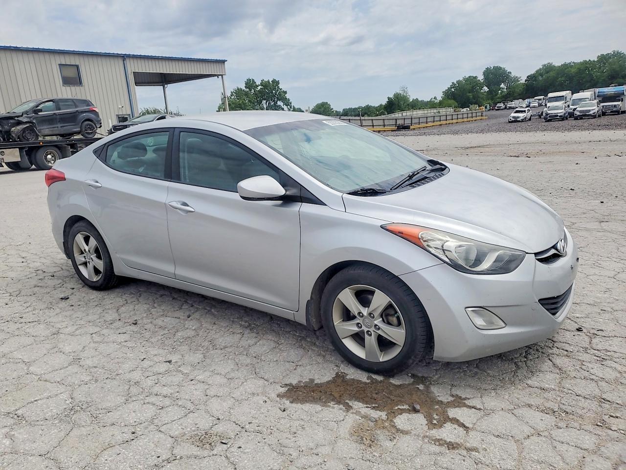 2013 Hyundai Elantra Gls Silver vin: 5NPDH4AE6DH306432