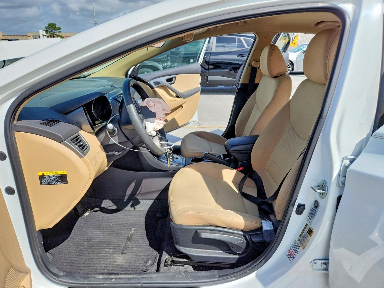 2013 Hyundai Elantra Gls White vin: 5NPDH4AE6DH306849