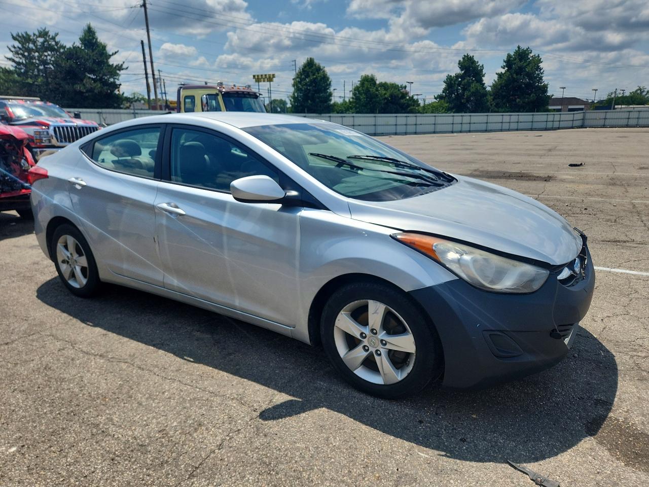 2013 Hyundai Elantra Gls Silver vin: 5NPDH4AE6DH316202
