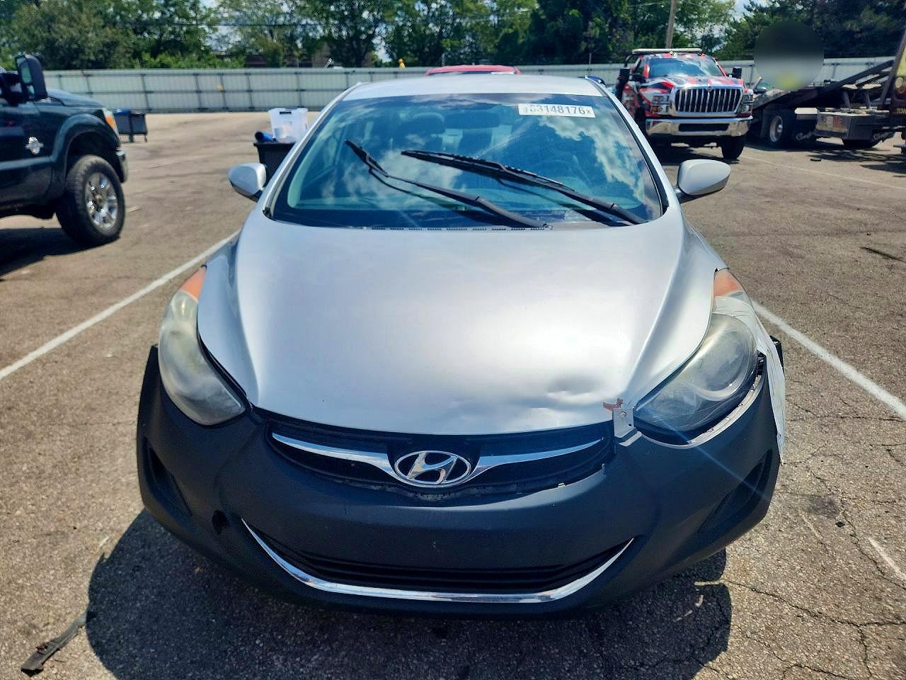 2013 Hyundai Elantra Gls Silver vin: 5NPDH4AE6DH316202