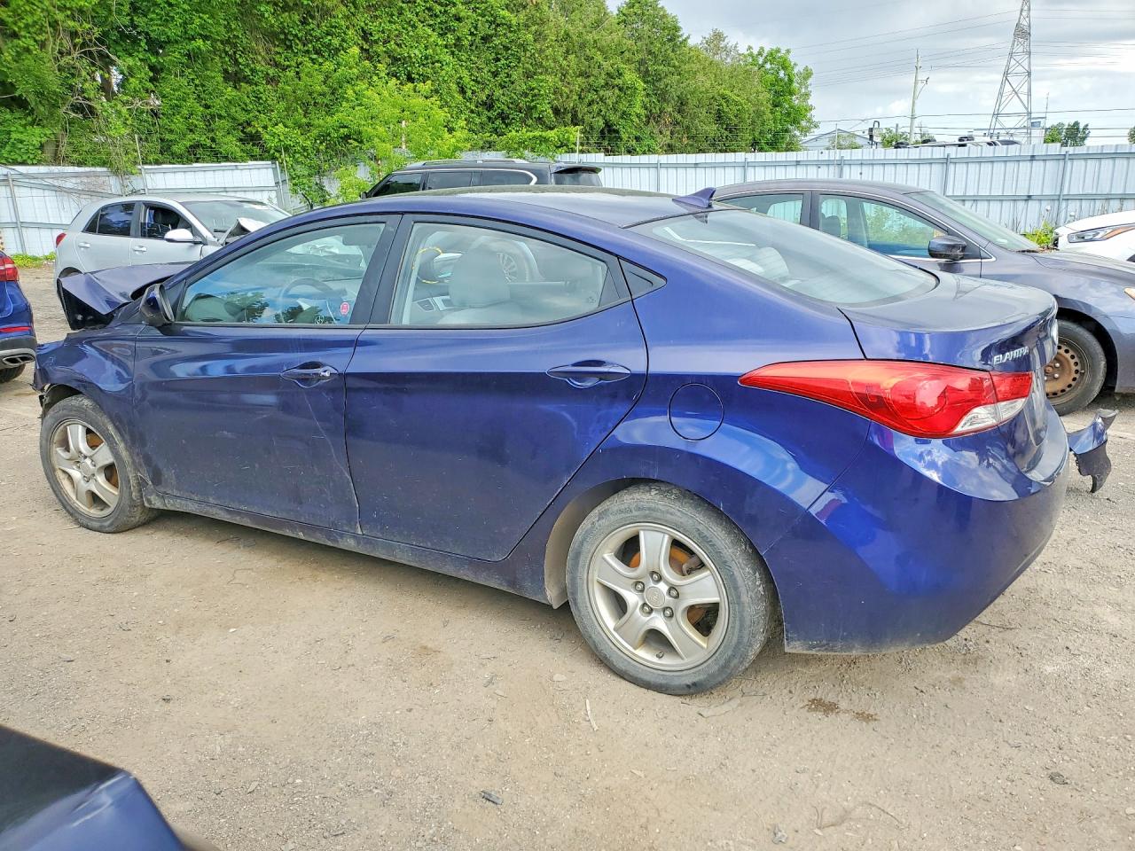 2013 Hyundai Elantra Gls Blue vin: 5NPDH4AE6DH319634