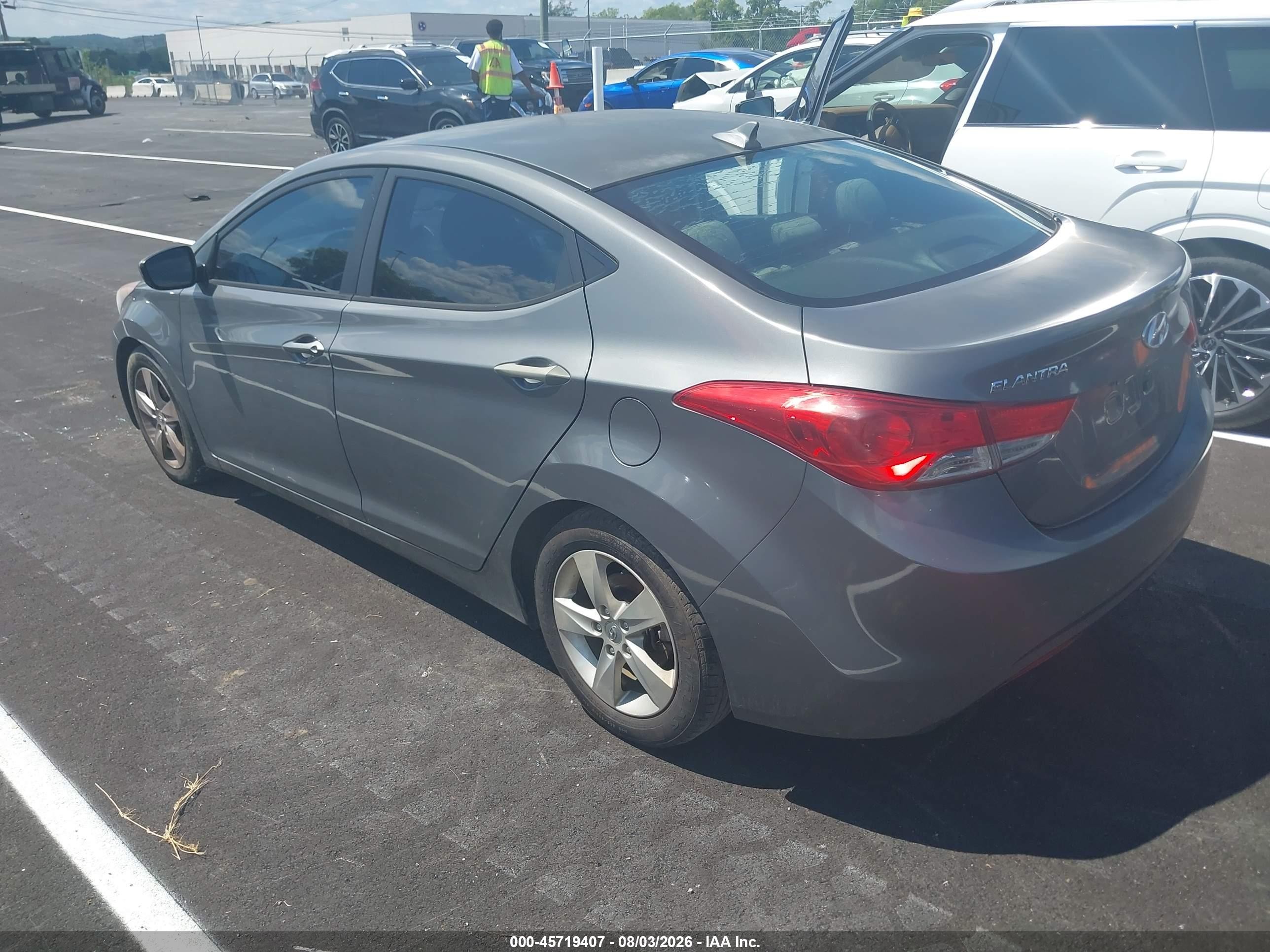 2013 Hyundai Elantra Gls Silver vin: 5NPDH4AE6DH321707