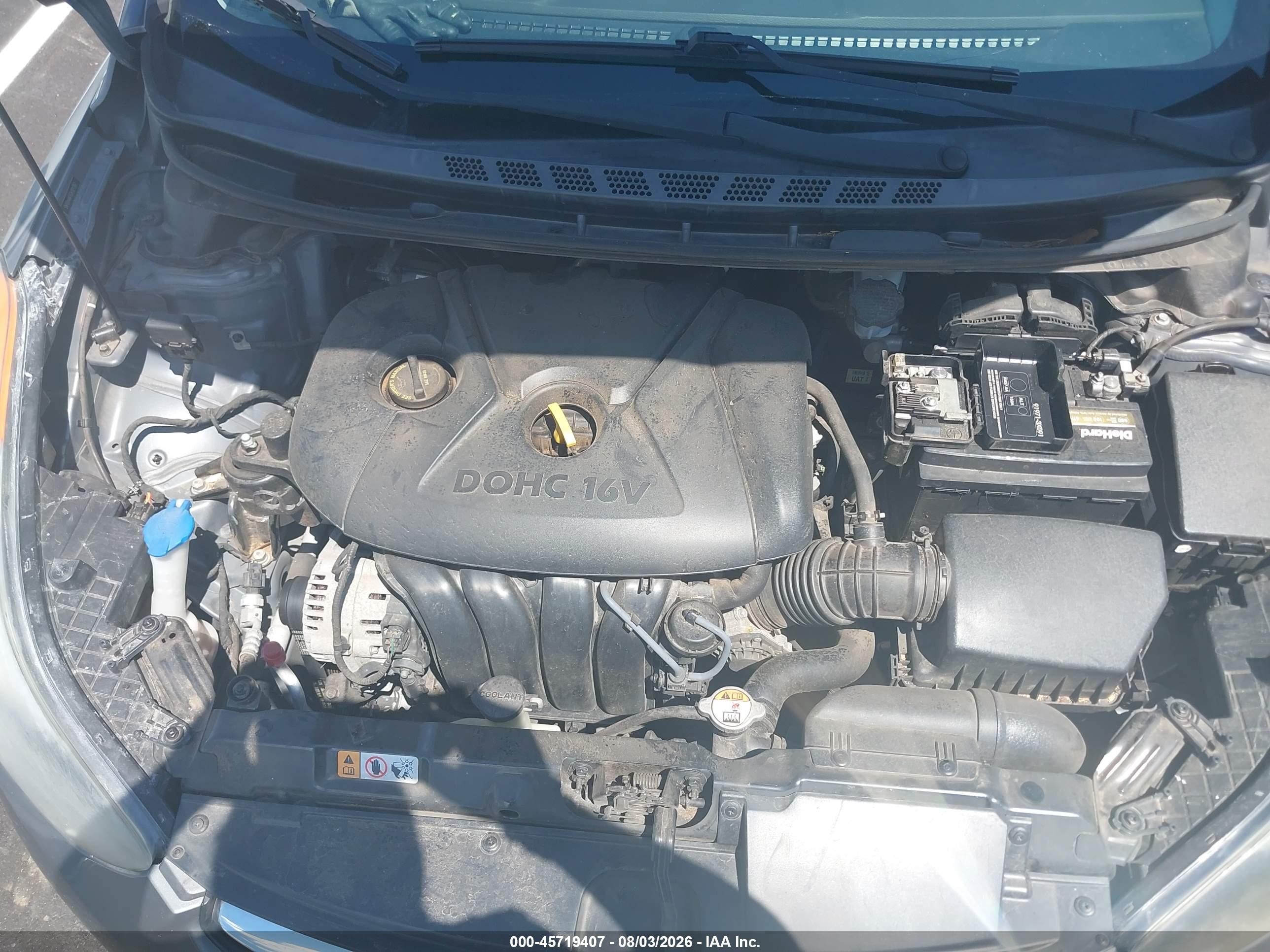 2013 Hyundai Elantra Gls Silver vin: 5NPDH4AE6DH321707