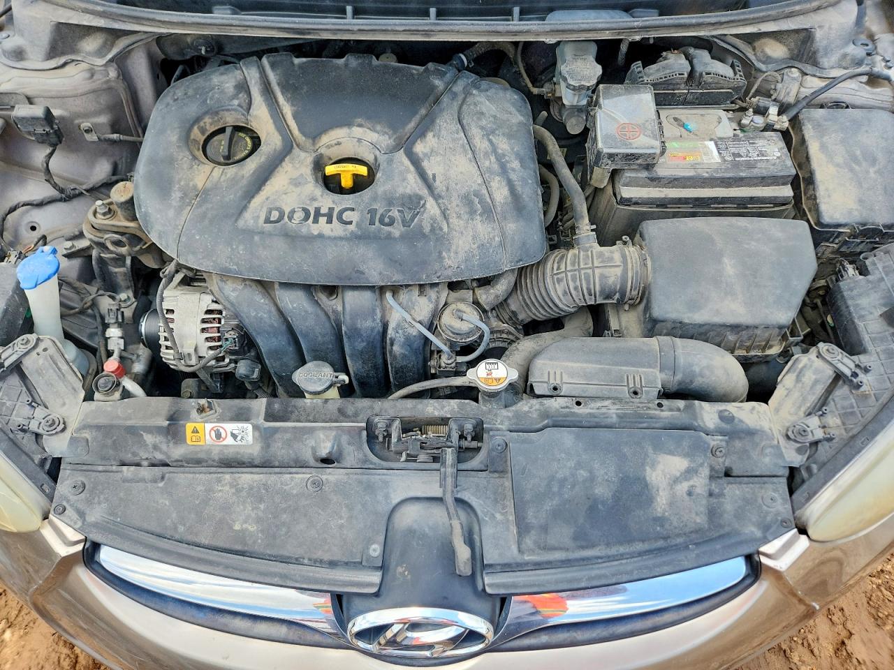 2013 Hyundai Elantra Gls Gray vin: 5NPDH4AE6DH323120