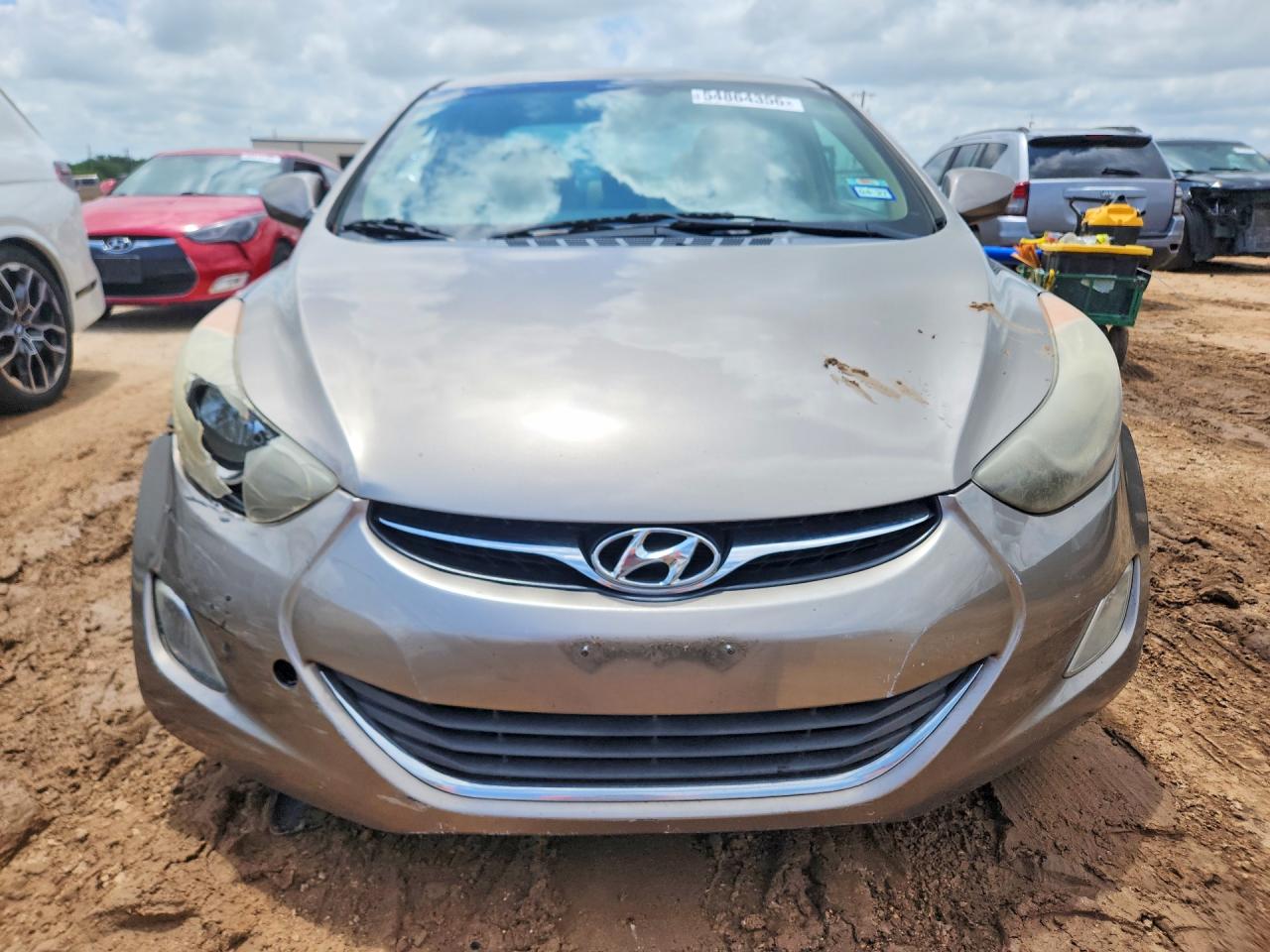 2013 Hyundai Elantra Gls Gray vin: 5NPDH4AE6DH323120