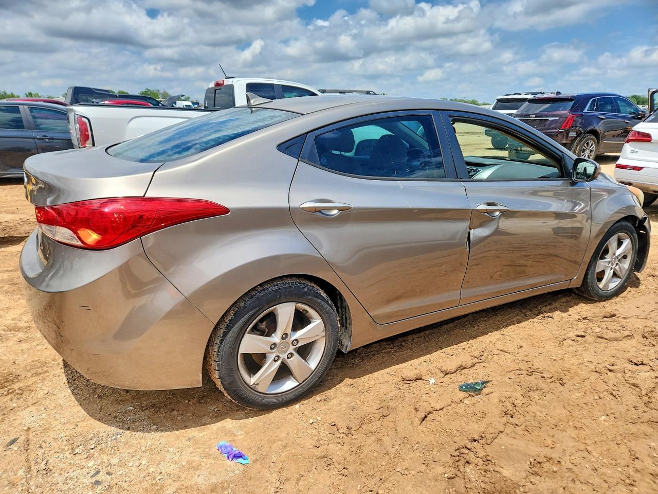 2013 Hyundai Elantra Gls Gray vin: 5NPDH4AE6DH323120