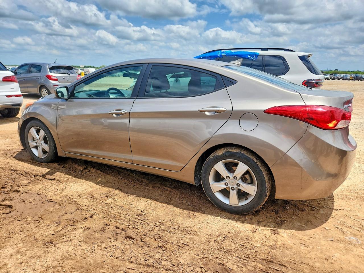 2013 Hyundai Elantra Gls Gray vin: 5NPDH4AE6DH323120