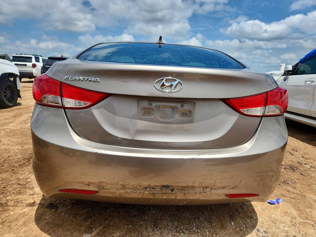 2013 Hyundai Elantra Gls Gray vin: 5NPDH4AE6DH323120