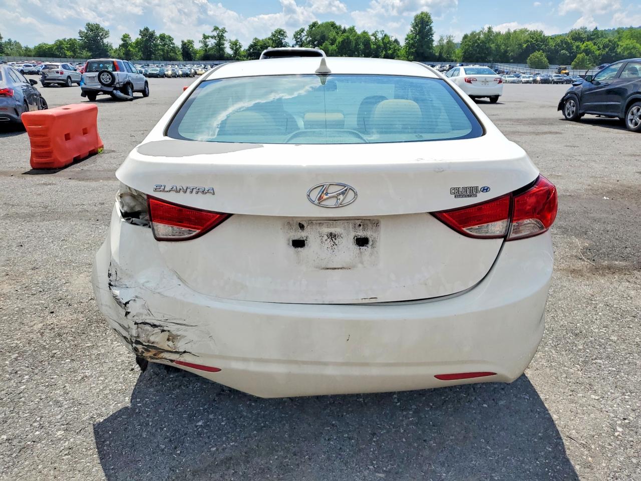 2013 Hyundai Elantra Gls Белый vin: 5NPDH4AE6DH323280