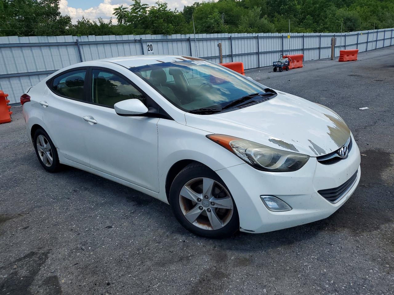 2013 Hyundai Elantra Gls Белый vin: 5NPDH4AE6DH323280