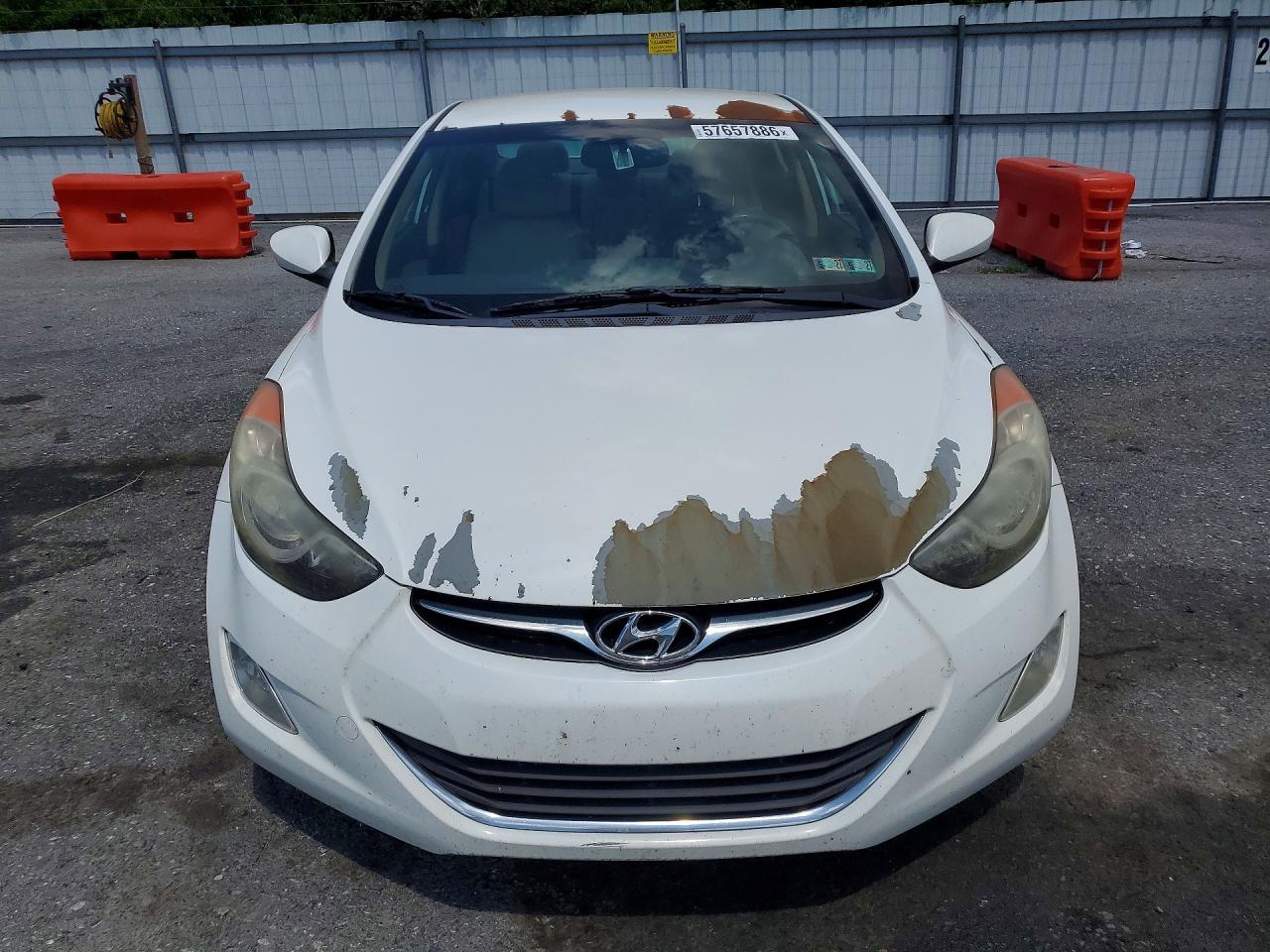 2013 Hyundai Elantra Gls Белый vin: 5NPDH4AE6DH323280