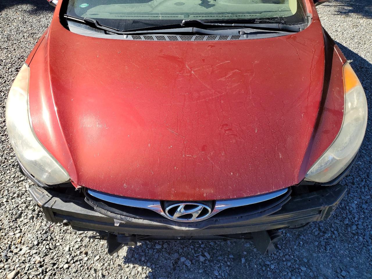 2013 Hyundai Elantra Gls Red vin: 5NPDH4AE6DH324459