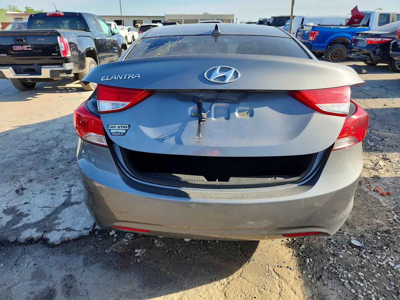 2013 Hyundai Elantra Gls Gray vin: 5NPDH4AE6DH330262
