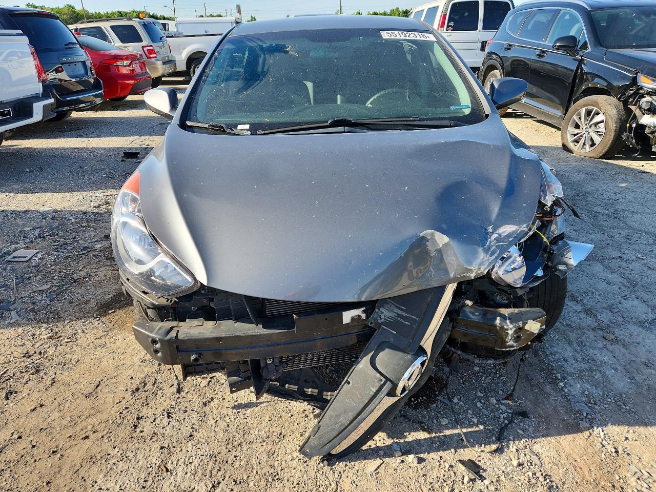 2013 Hyundai Elantra Gls Gray vin: 5NPDH4AE6DH330262